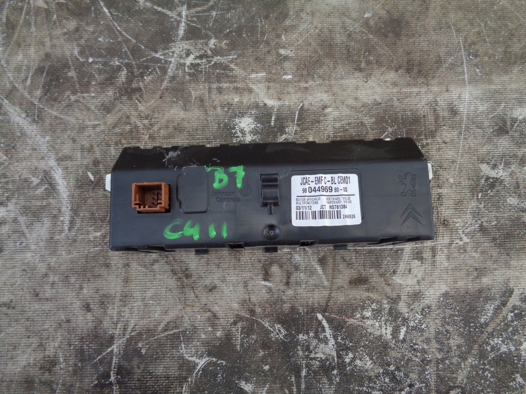 фото №3, Дисплей радио citroen c4 ii b7 9804496980