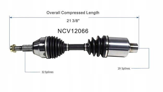 фото №1, Привідний вал привідна dodge nitro 2007 - 2011
