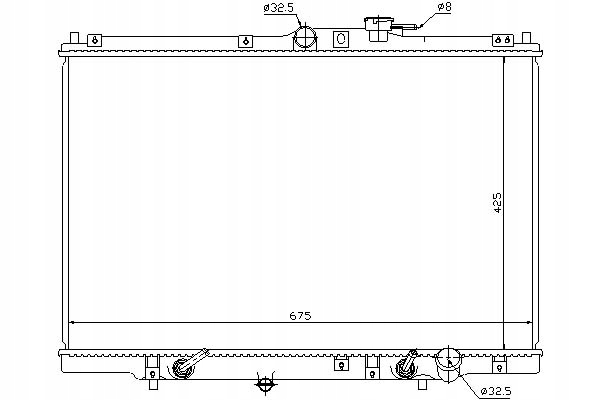 фото №1, Nissens радиатор двигателя honda shuttle 2.2/2.3 10