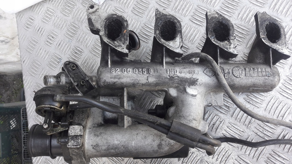 фото №11, Renault laguna ii колектор ssący1.9 kompletny 82000358