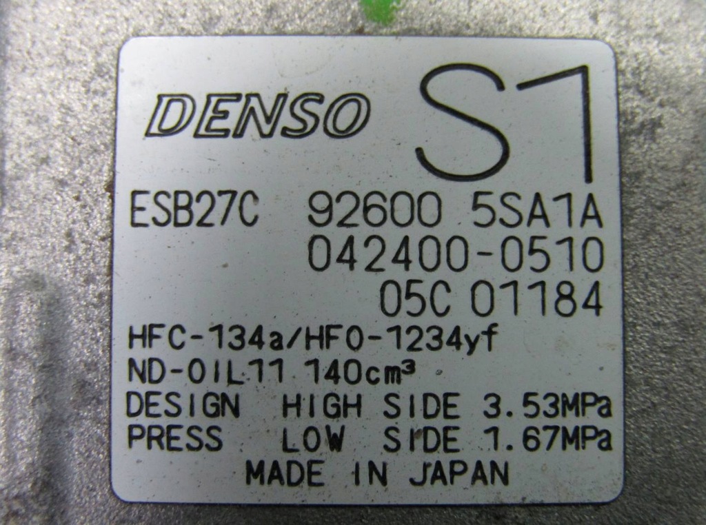 фото №8, Leaf ii 20r компресор кондиціонера компресор кондиціонер 926005sa1a 042400-0510