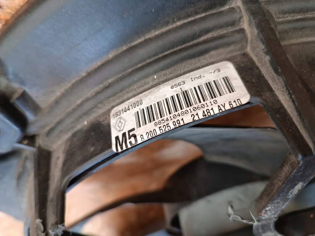 фото №6, Вентилятор радиатора корпус renault clio iii 1.5dci 8200525991