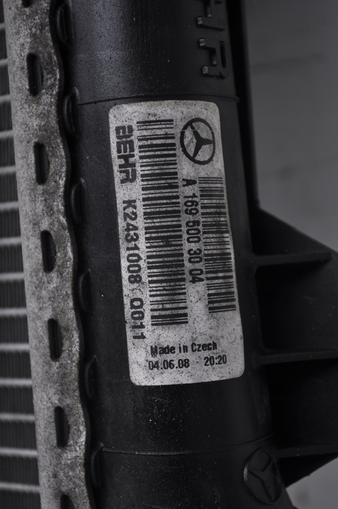 Mercedes w245 b180 2.0 cdi радіатор води a1695003004 Зі Шроту