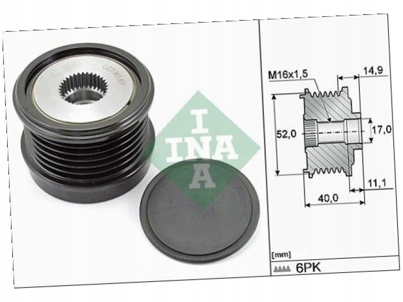 фото №2, Сцепление генератора mercedes klasa glk 2.0