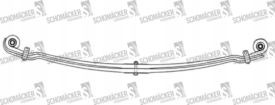 фото №1, Рессора man schomäcker 72988000, o.e. 81434026320