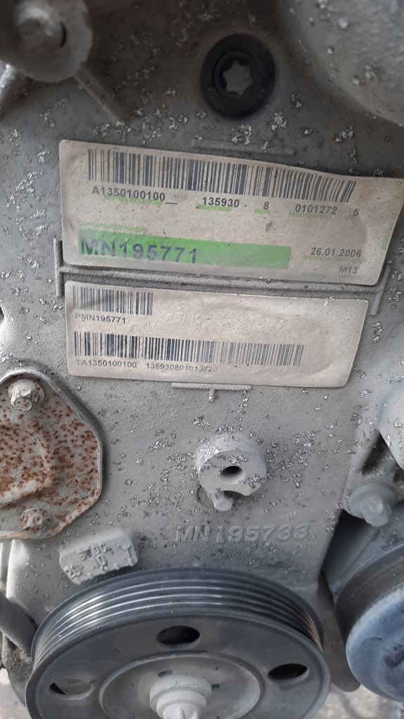 фото №8, Двигатель mn195771 mitsubishi colt vi 1.3b измерение