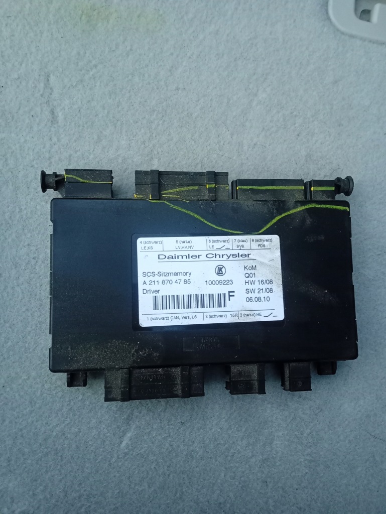 фото №1, Блок керування модуль сидіння mercedes e w211 ml w164 r w251 a2118704785 w212