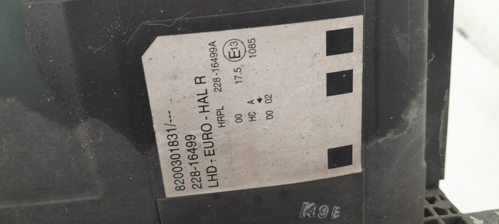 фото №4, Renault modus лампа правий перед передня права 8200301831