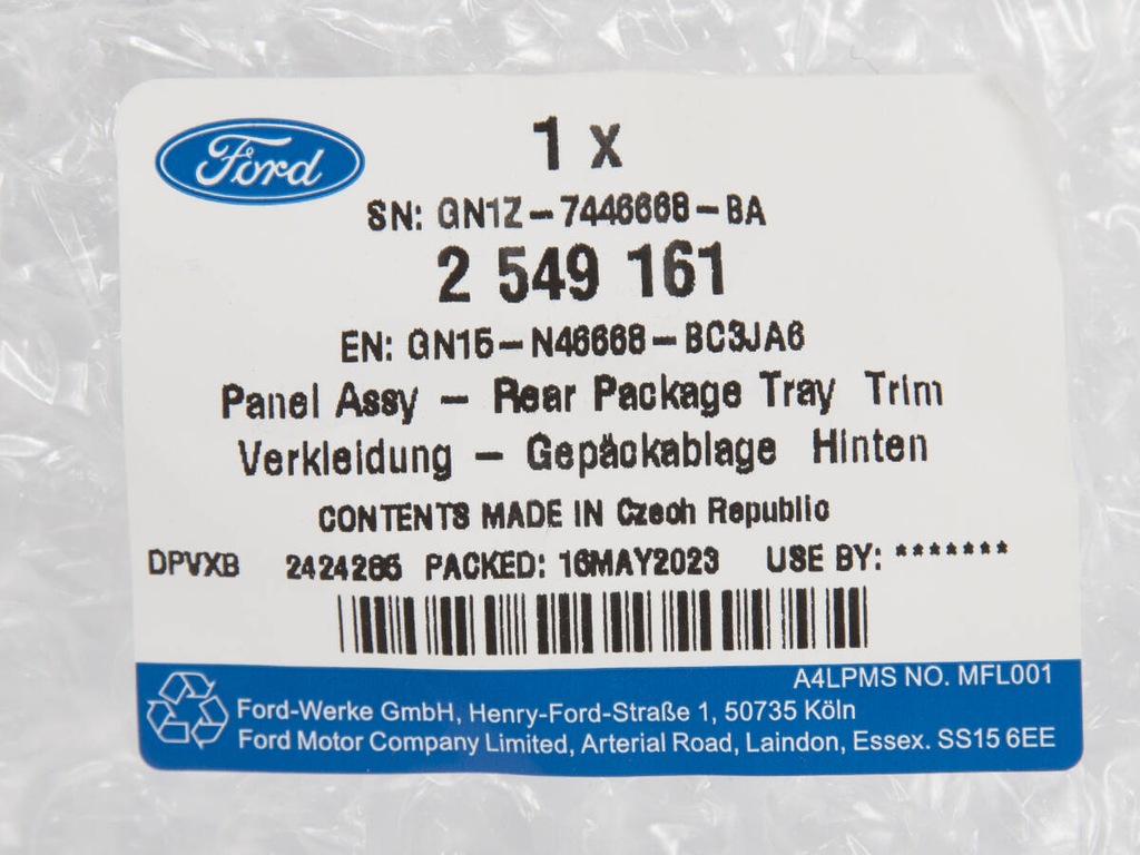 фото №7, Полка багажника ecosport 17- _ 2549161 _ gn15-n46668-bb3ja6