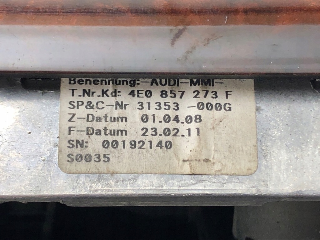 фото №6, Дисплей audi a8 d3 4e0857273f 02-10