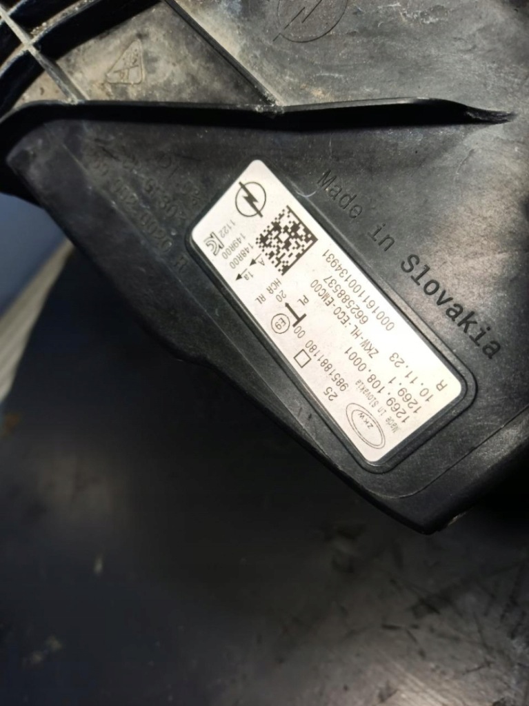 фото №6, Opel astra vi l led лампа передня права europa 9851881180 оригінал