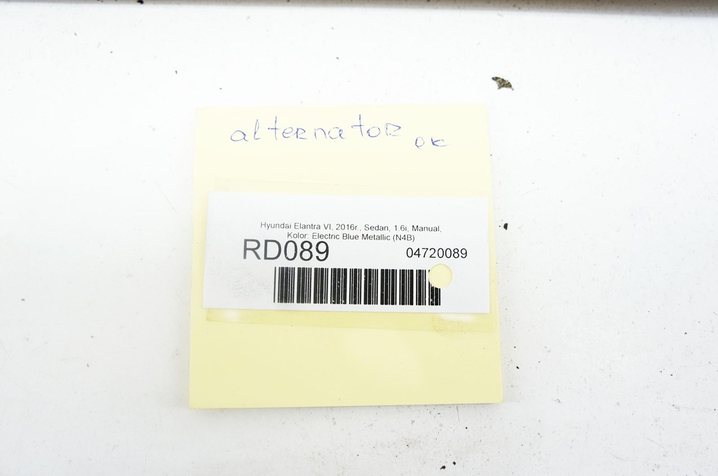 фото №6, Rd089 hyundai elantra vi 1.6i генератор 37300-2b910