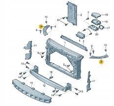 фото №1, Лист кронштейн поперечина правое skoda rapid 5ja805932a