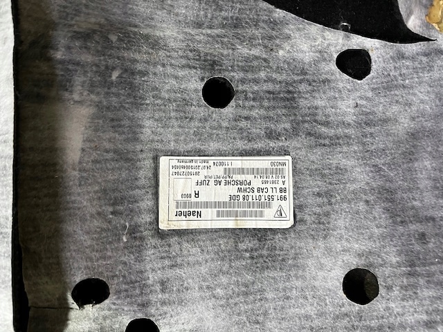 фото №6, 99155101108 пол обшивка porsche 911