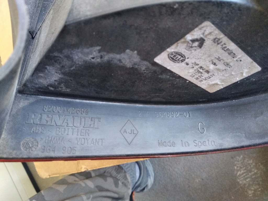 фото №7, Лампа левый задняя задняя renault megane ii kombi 96489201