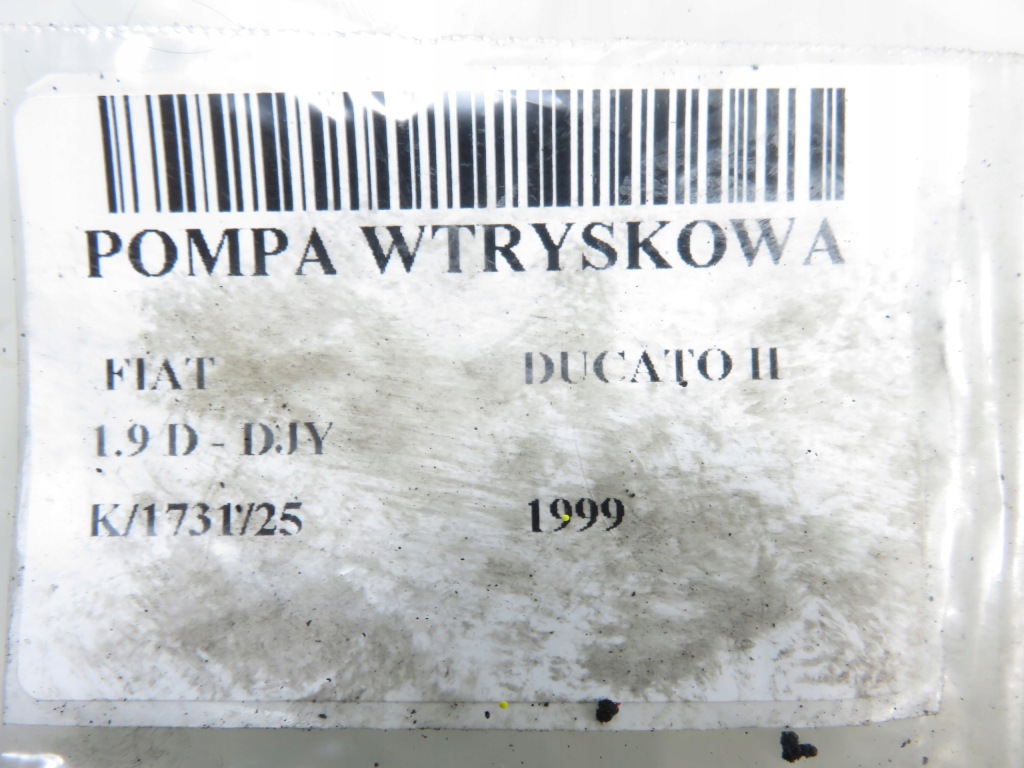 Насос форсунки fiat ducato ii 1.9 d 0460484160 9631896280 kca17s42 Доставка