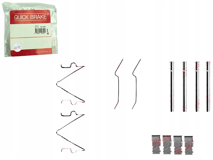 фото №1, Набір монтажний гальмівних колодок перед kia pride mazda 121 i 1.1 1.3