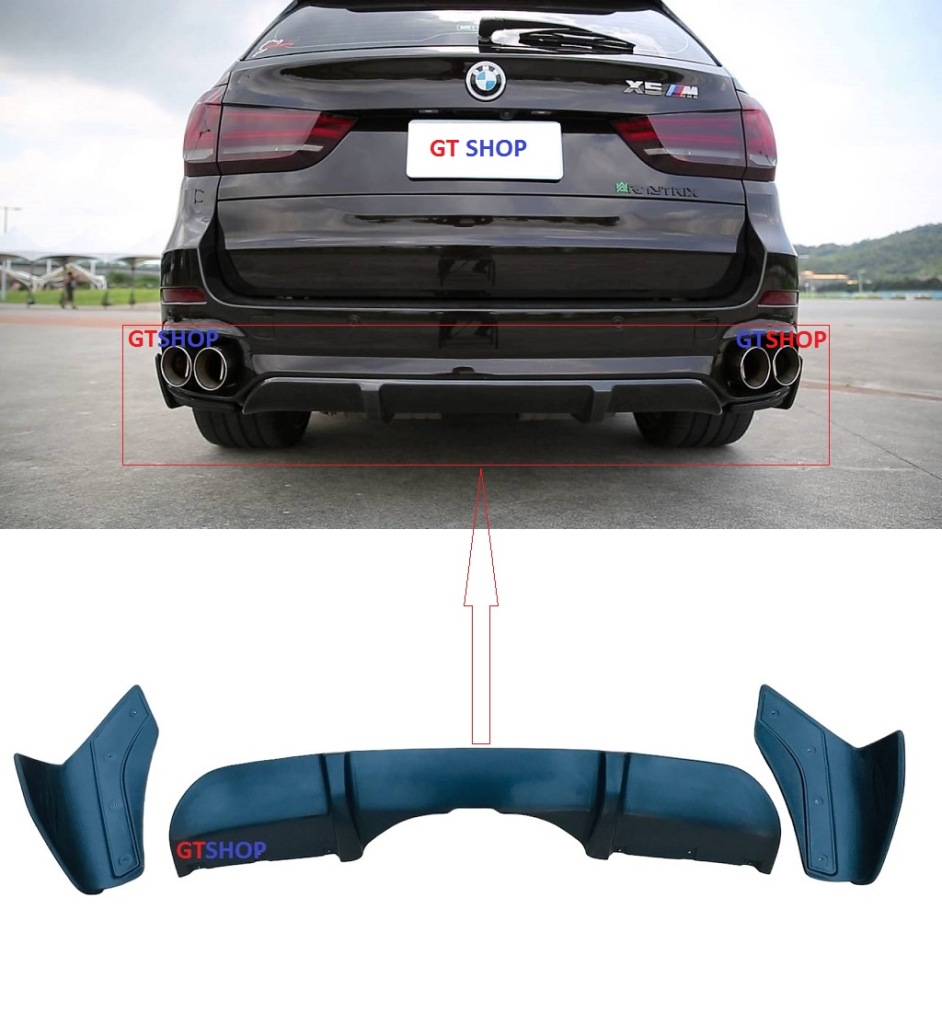 Купить Bmw x5 e70 lci накладка диффузор бампер задняя kpl - gt shop