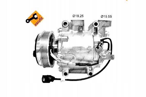 фото №2, Компрессор кондиционера honda jazz 08- nrf