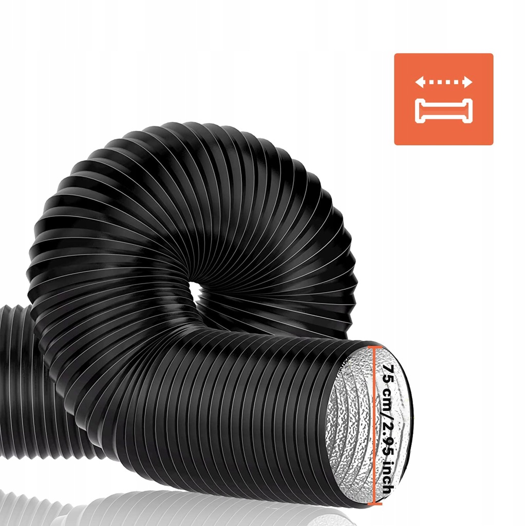 фото №6, Шланг труба wylotowe тёплого воздуха 75mm do webasto eberspacher