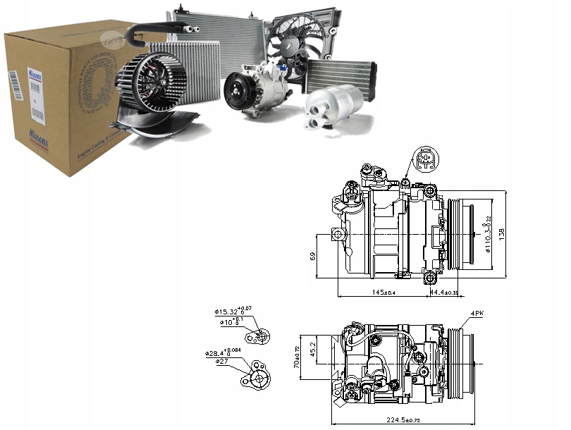 фото №1, Nissens 89199 компрессор, кондиционер