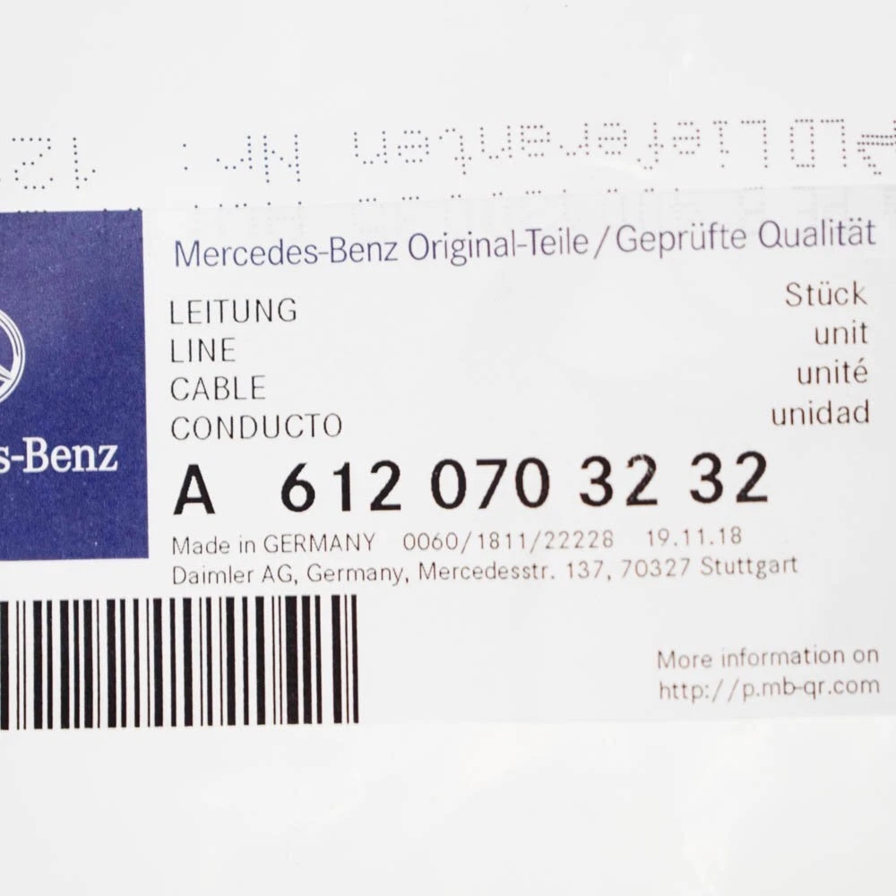 Mercedes-benz m-class w163 шланг топливный w форме t a6120703232 Доставка