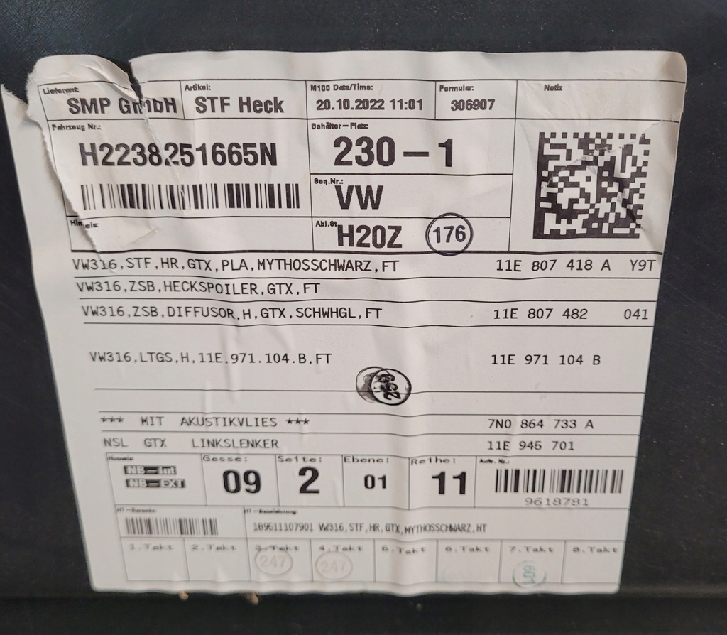 фото №10, Vw id4 id.4 бампер задня задній 6 pdc ly9t