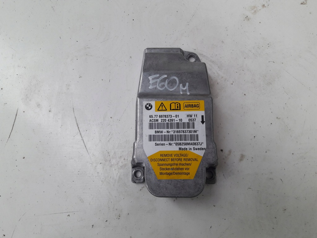 фото №13, Панель приладів консоль подушки безпеки датчик bmw e60