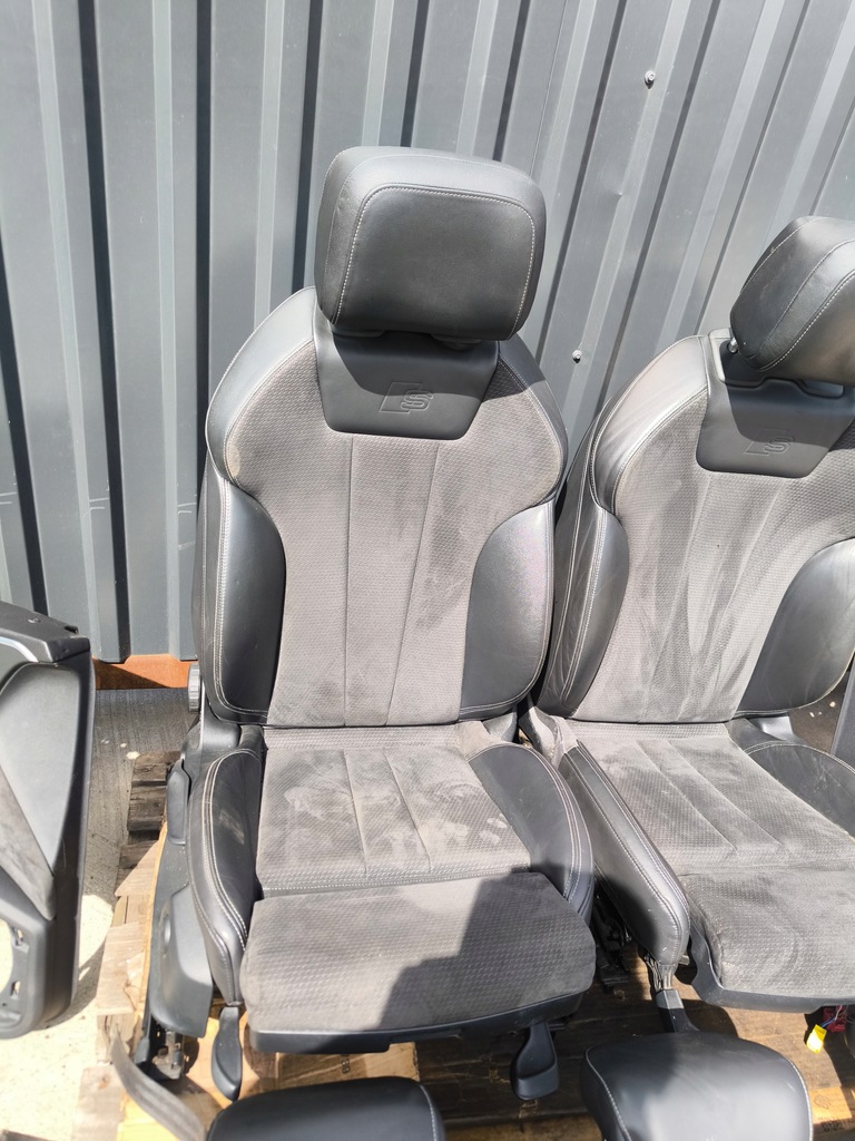 фото №10, Сиденье сиденья кожа комплект s line audi a4 b9 кожа alcantara шторка подогрев