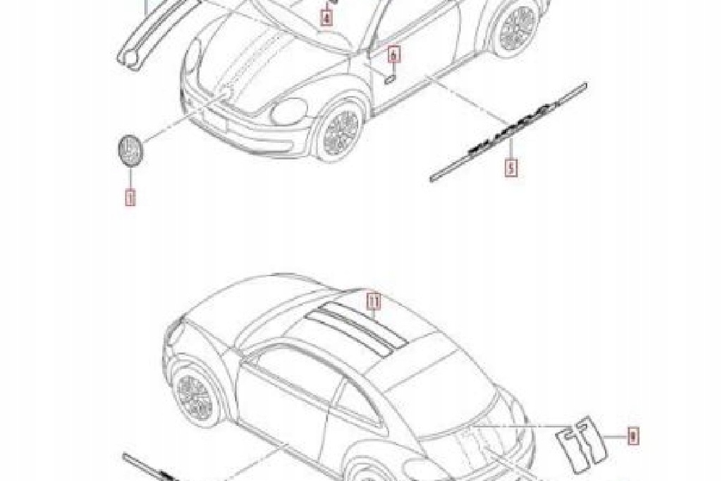 фото №8, Vw beetle 5c1 емблема na задня кришка багажника 5c5853675c739 оригінальний