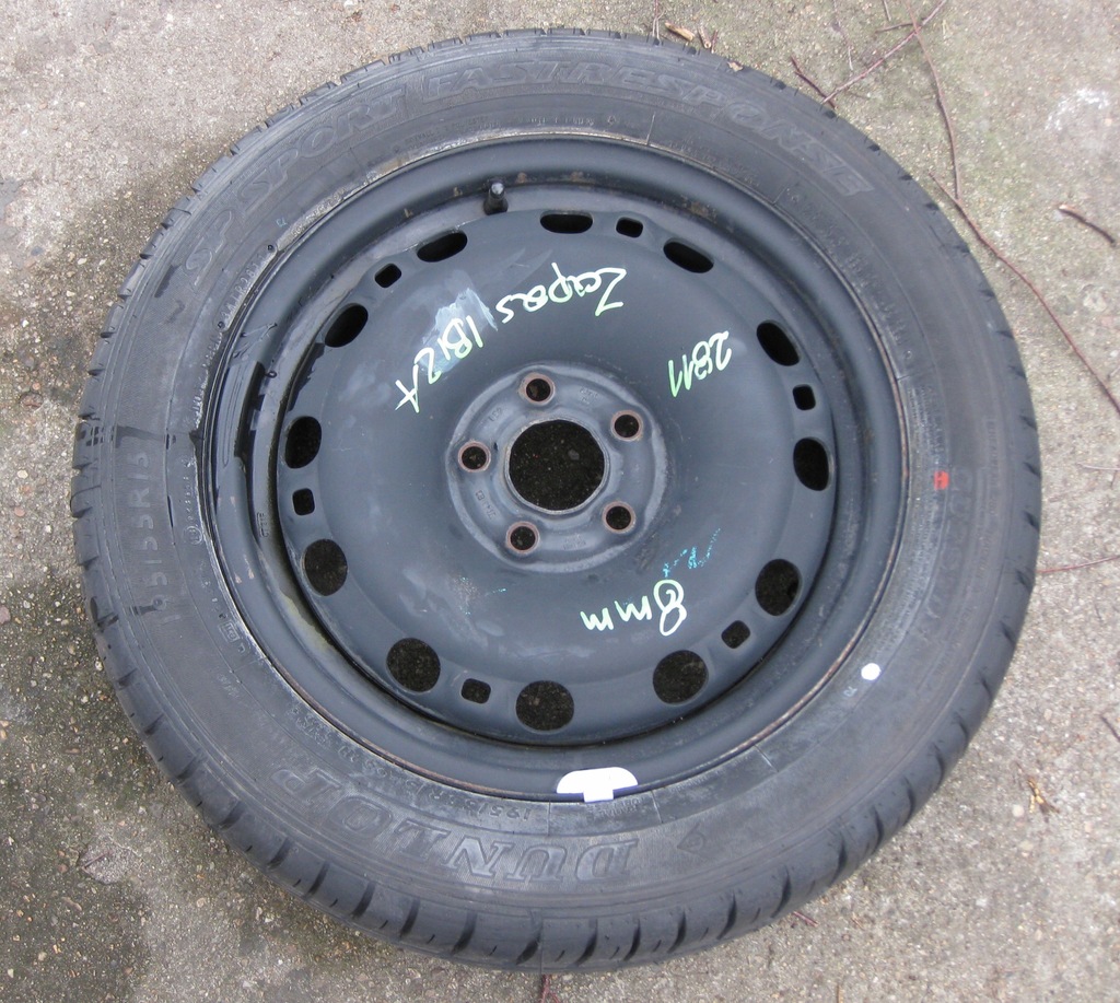 фото №6, Seat ibiza колесо запасне 195/55/15 et43 6q0601027m