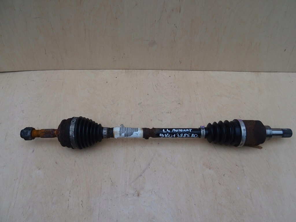 фото №1, Citroen c3 ii 1.4 привідний вал ліва автоматична коробка передач 9801388580