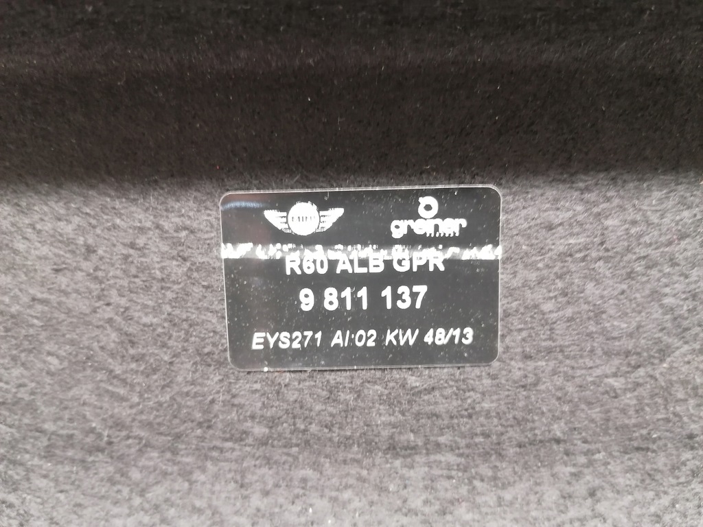 фото №6, Mini countryman r60 полиця задня багажника оригінал 10-16