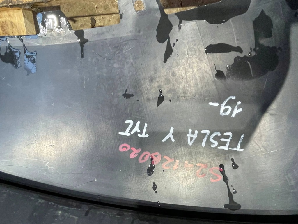 Купить Tesla model y 20- спойлер накладка диффузор бампер задняя задний