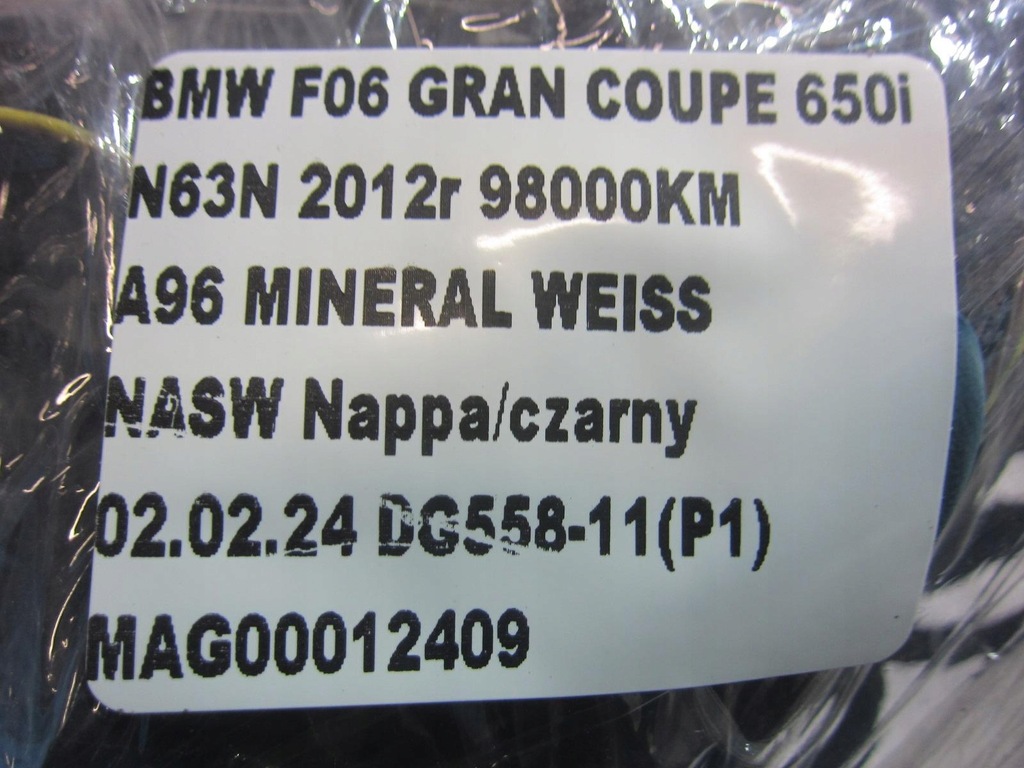 фото №13, Bmw f10 f06 жгут pdc датчики парковки задние белый alpinweiss 9336380