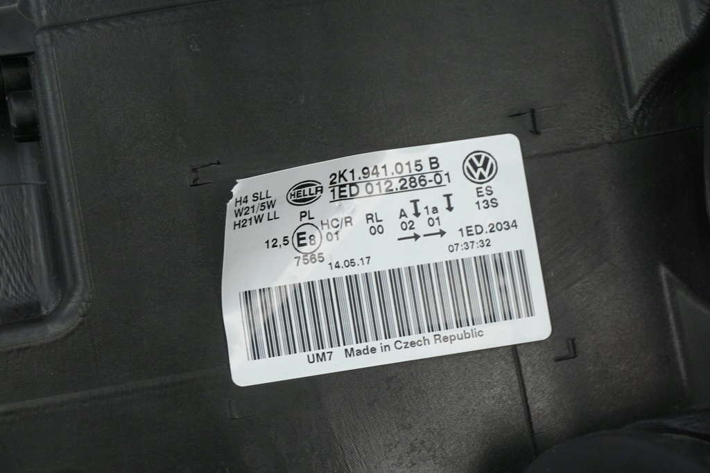 фото №13, Лампа передняя левая vw caddy iii lift 2k1941015b