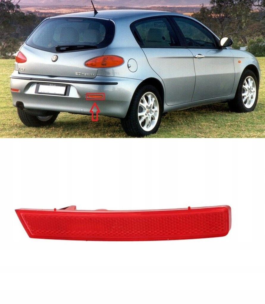 фото №3, Отражатель alfa romeo 147 2000-2004 правый задняя