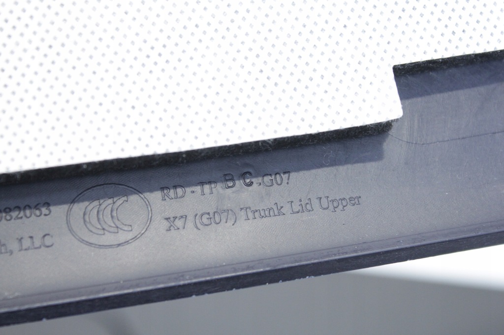 фото №6, Czarna обивка защита крышки багажника bmw g07 x7