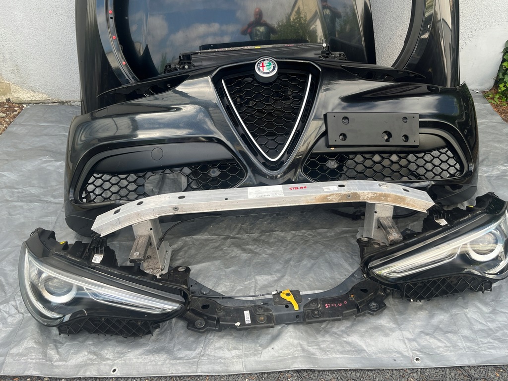 фото №3, Alfa romeo stelvio бампер капот перед kompletny