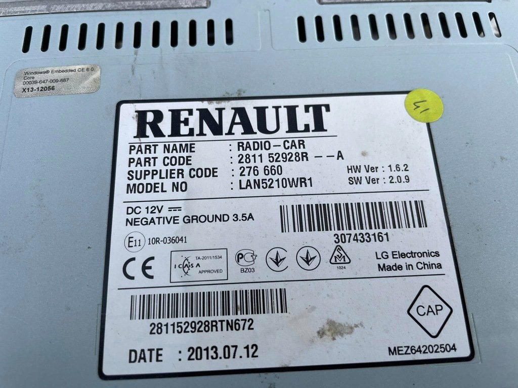 фото №4, Renault clio iv радио навигация 281152928 r