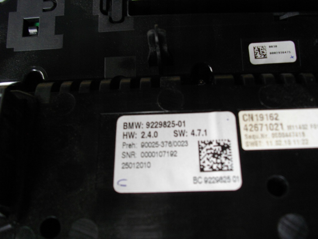 Bmw f01 панель кондиціонера радіо 9229825 Ціна