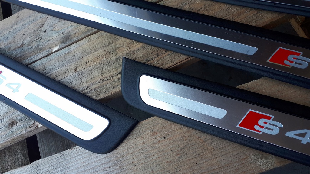 фото №14, S4 b8 lift накладки пороговые sline накладки na пороги