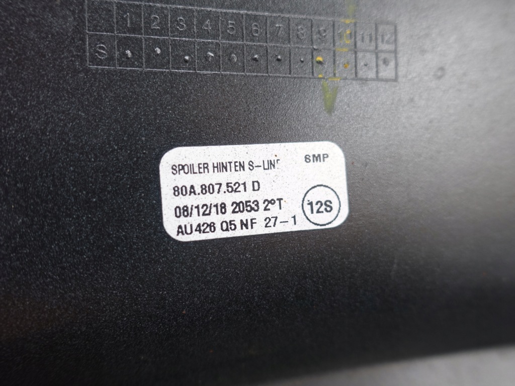 фото №12, Audi q5 sq5 80a s-line 17-21 бампер спойлер задняя