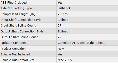 фото №2, Привідний вал передня ліва ford explorer 95-01 ranger