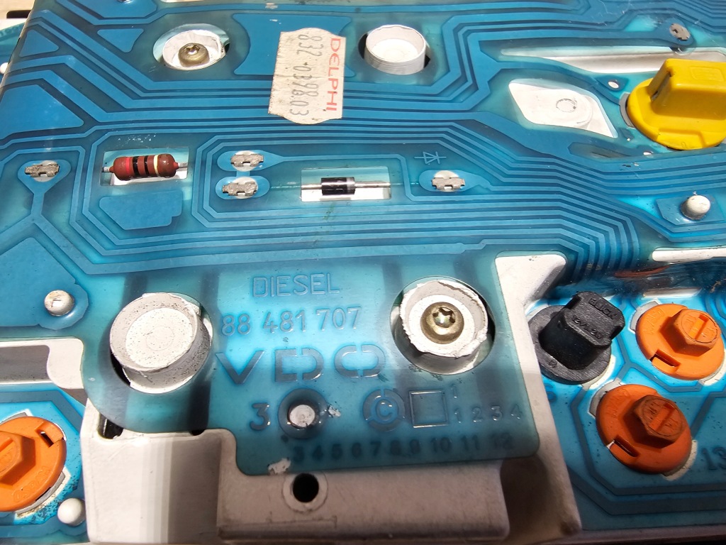 фото №9, Счетчик приборы opel omega b 2.5td 87001300 88481707 90379233 90564485pc