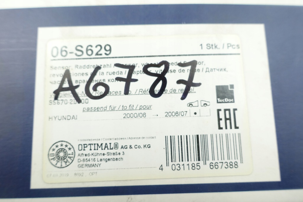 фото №10, Датчик abs перед лівий hyundai elantra iii 1.6 1.8