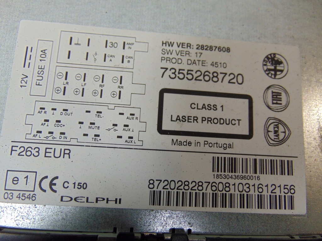 фото №16, Радіо заводський opel combo d doblo ii 7355268720