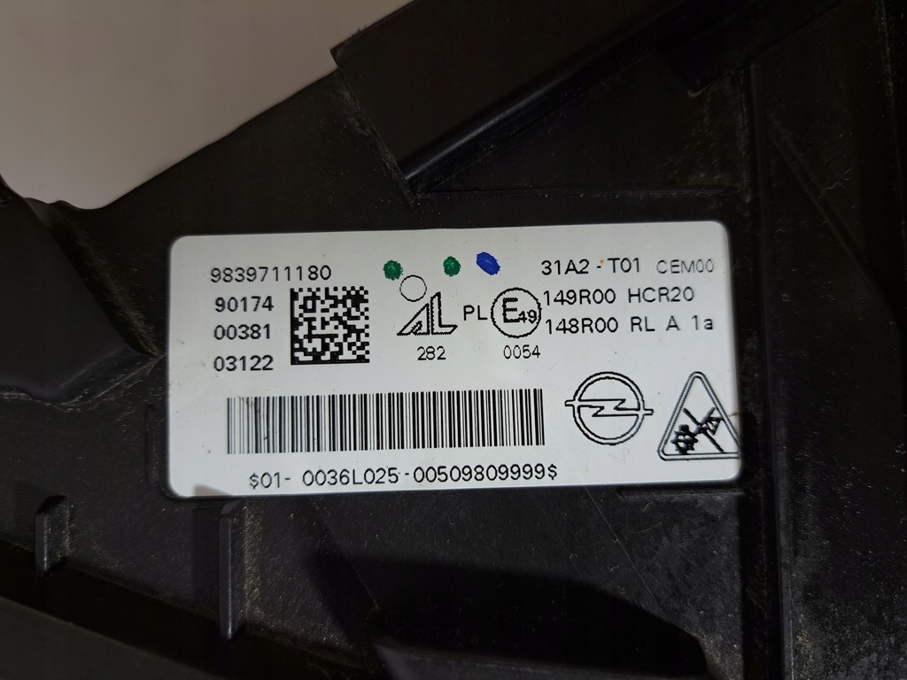 фото №15, Opel grandland x lift лампа правая led 9839711180