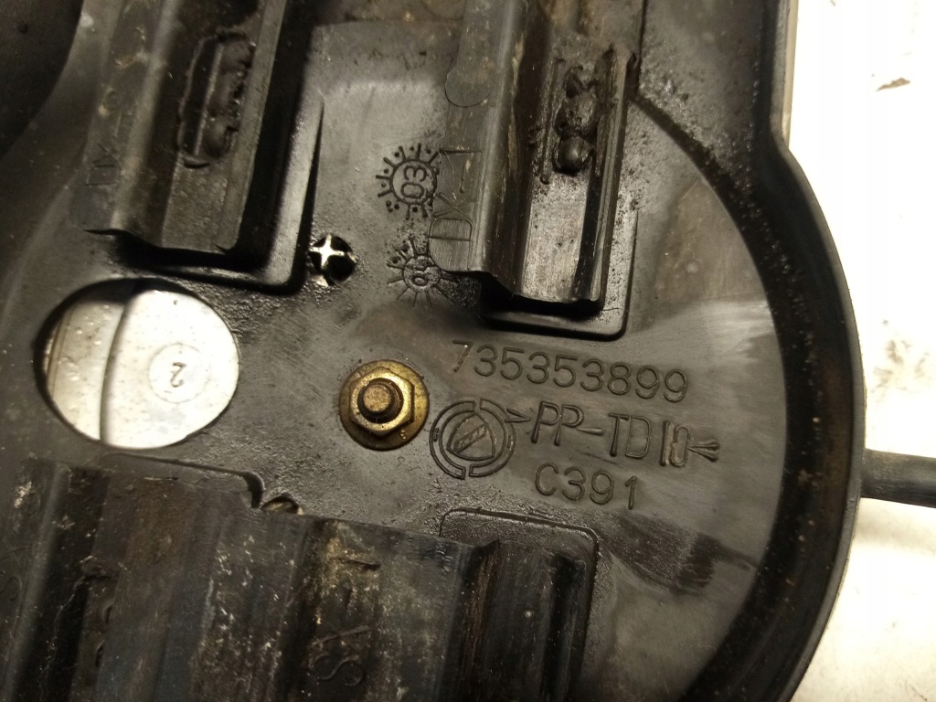 фото №15, Решётка радиатора решётка радиатора czarna czerwona хром 735353899 fiat panda 2 ii 03-11