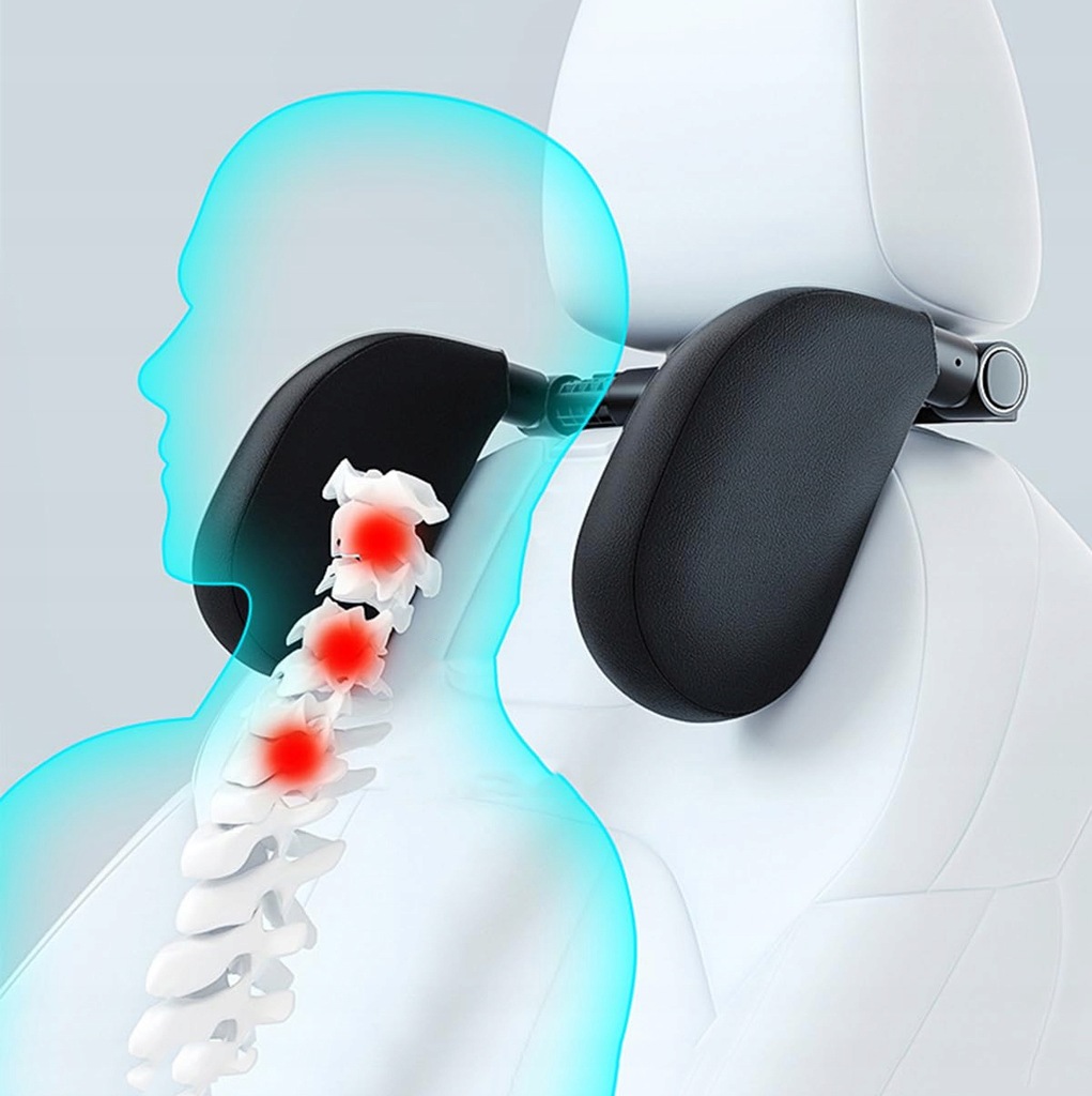 фото №9, Підголівник автомобільний premium регулювання 180° do спання w podróży з stojakiem